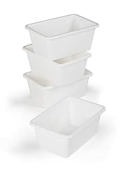 white bins for organizing