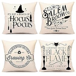 minimalist halloween pillows