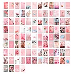 pink wall collage pictures