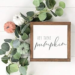 hey there pumpkin sign
