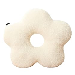 white flower pillow
