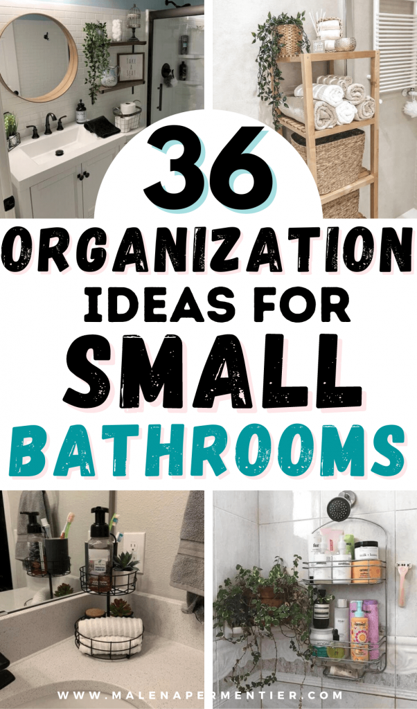 organization ideas for small bathrooms