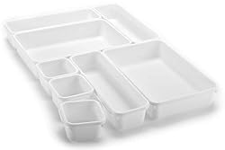 white drawer organizers