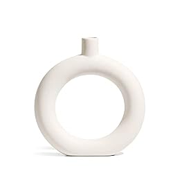 neutral ceramic vase