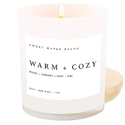 cozy scented candle