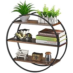 rustic circle shelf
