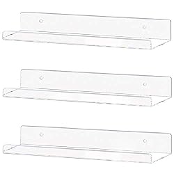 acrylic bathroom shelves