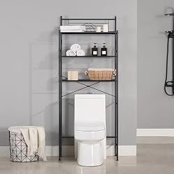 metal over the bathroom shelf