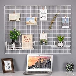 white wall grid