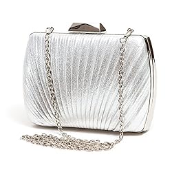 silver shell bag