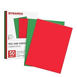 red and green craft paper