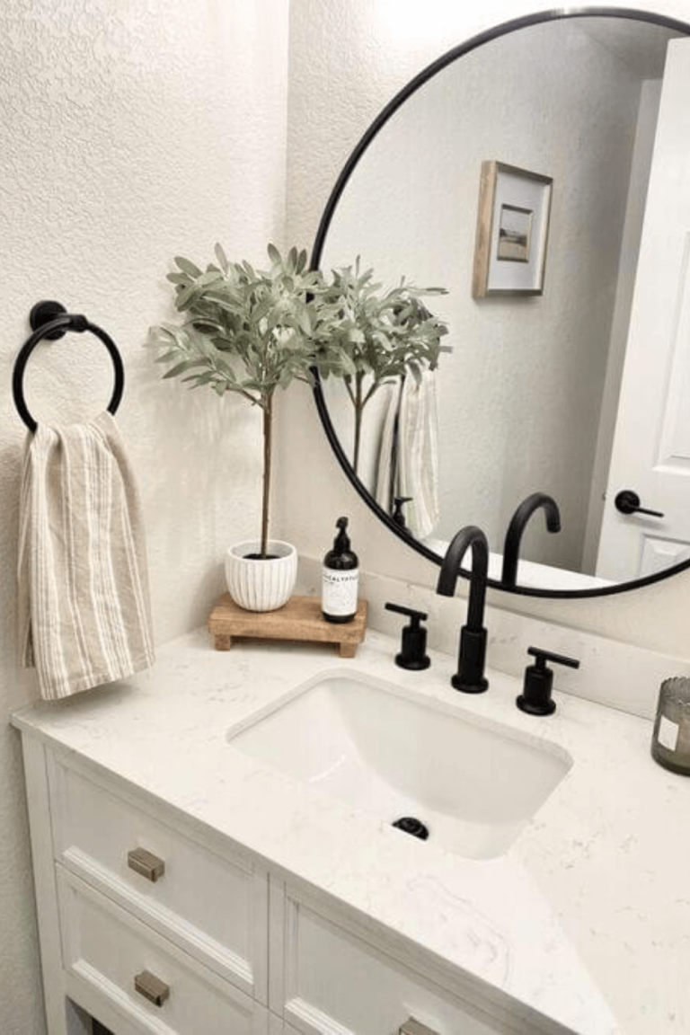 bathroom counter decor ideas