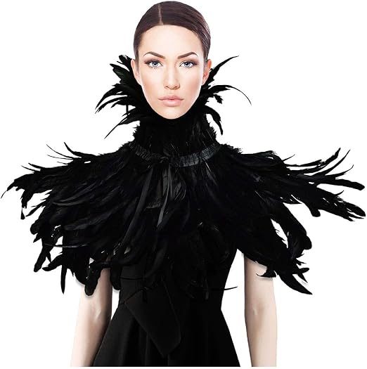 black feather choker