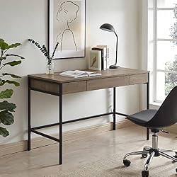 natural desk with drawers