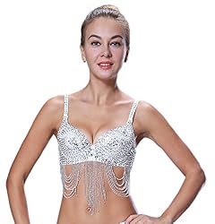 bra with rhinestones
