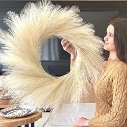 fluffy fall wreath