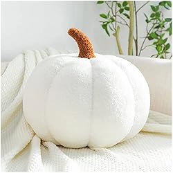 white fabric pumpkin