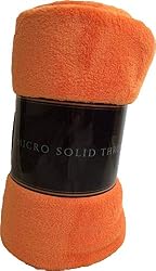 orange fleece blanket