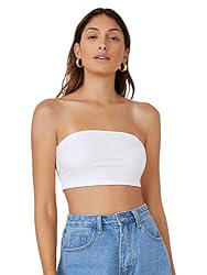 white bandeau top
