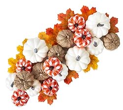 neutral and burlap pumpkins