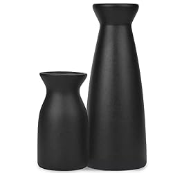black vase