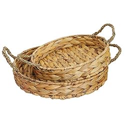 round woven tray