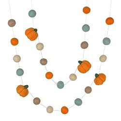 felt pumpkin garland