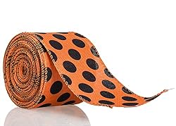 orange polkadot ribbon