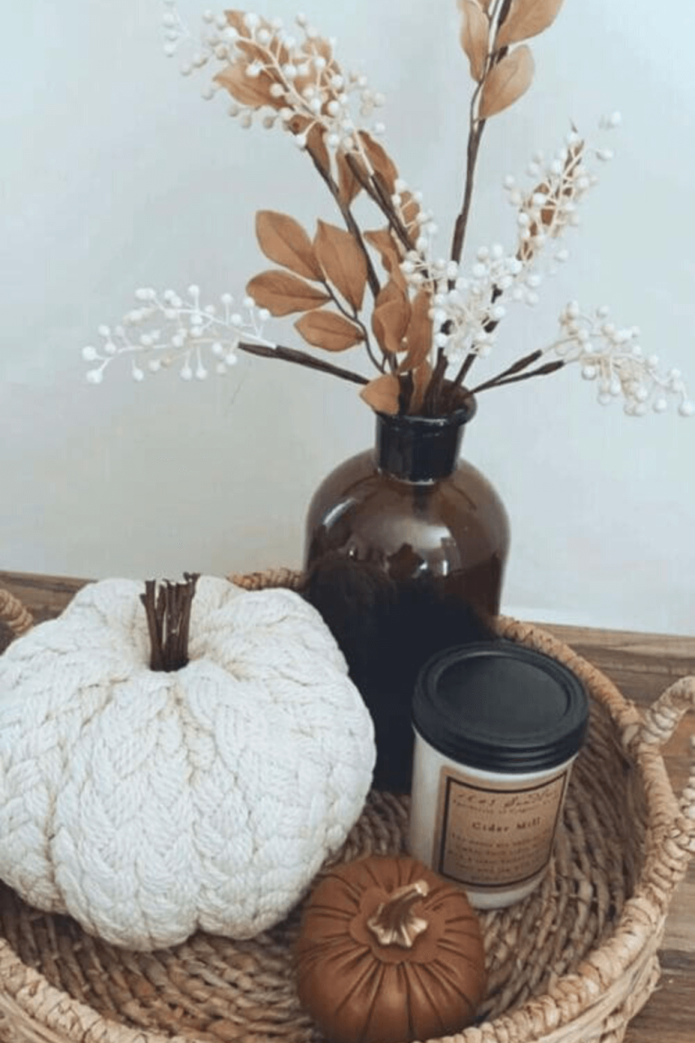 fall tray decor