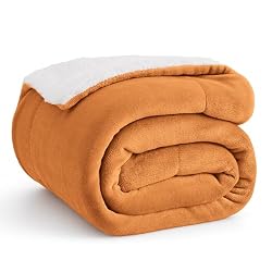 orange sherpa blanket