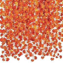 fall leaf curtain garland