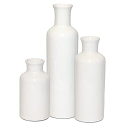 white vases