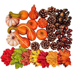 acorns and pinecones