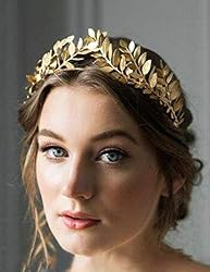gold leaf headband