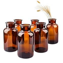 amber bud vases