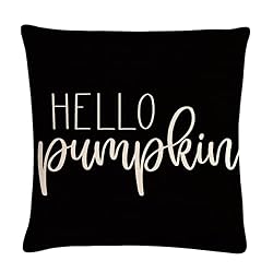 black pumpkin pillow