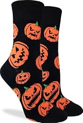 black pumpkin socks