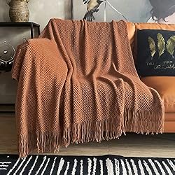 brown throw