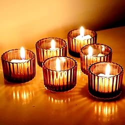 orange tealight holders