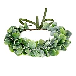 green leaves headband