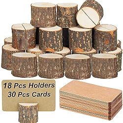 wood placement cards