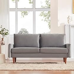 small gray loveseat