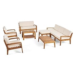 wood patio furniture set