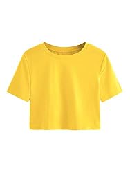 yellow crop tshirt