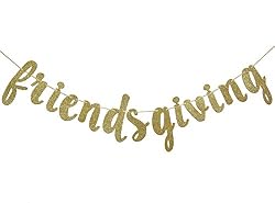 gold friendsgiving banner