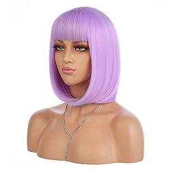 lilac bob wig