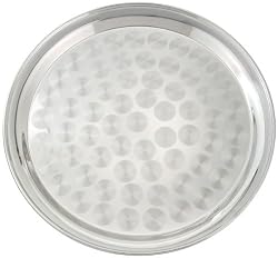 round silver tray