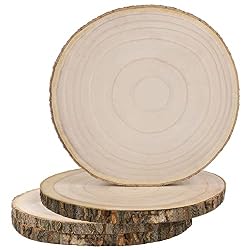large wooden slices