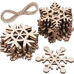 wood snow flake ornament