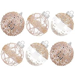 neutral fabric christmas balls